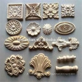 Antique Rosette Wood Ornaments